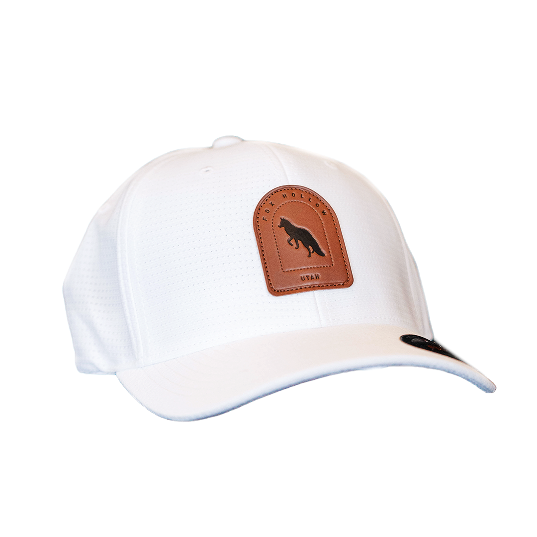 Travis Mathew Fox Hollow Leather Patch Logo Hat
